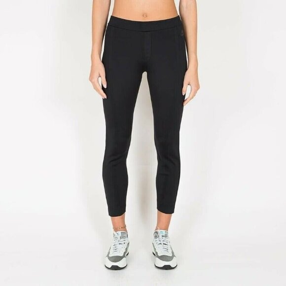 Nike Sportswear Size S Bonded Leggings Black Ankle Length Pockets - Picture 2 of 12
